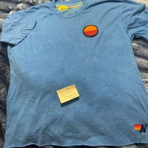 Aviator nation sunset boyfriend tee xs